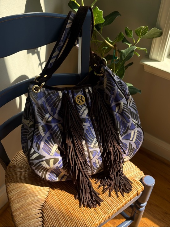 Tory Burch Handbags - Tory Burch Sawla Hobo Fringe Bag